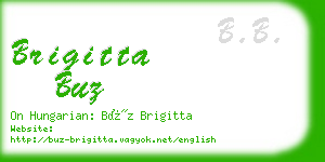 brigitta buz business card